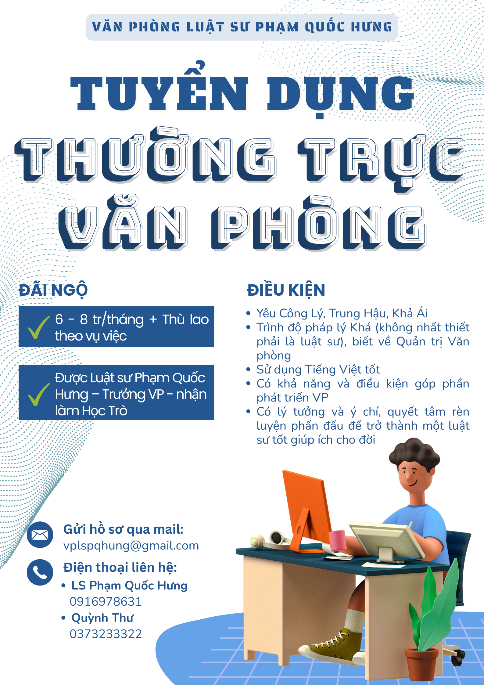 Tuyển dụng Thường trực Văn phòng